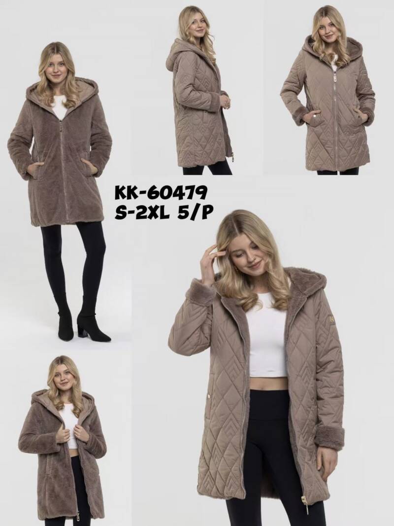 Kurtki damskie cienki Roz S-2XL, 1 Kolor Paczka 5 szt